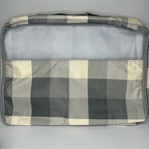 Thirty-One Packing Cube in Brushed Check Gray & Cream Plaid